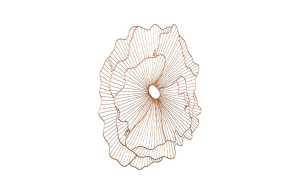 Phillips Collection Poppy Flower Wall Art Sculpture – Contemporary Organic Design To Elevate Your Home Décor Today! Brown Metal Th108863