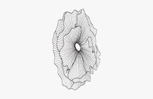 Phillips Collection Poppy Flower Wall Art Sculpture – Contemporary Organic Design To Elevate Your Home Décor Today! Silver,Black Metal Th108864