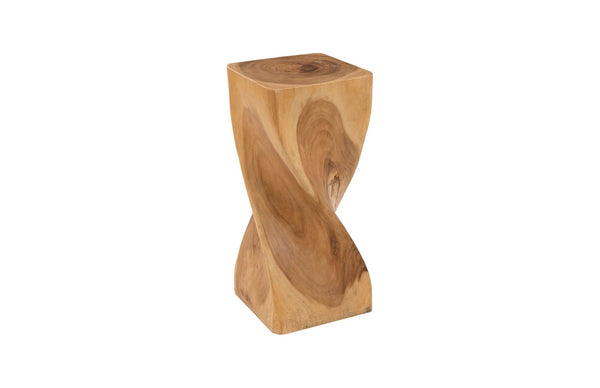 Phillips Collection Twist Pedestal - Exquisite Chamcha Wood Sculpture With Spiraling Design For Elegant Interiors Brown Wood ,Chamcha Wood Th109264