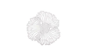 Phillips Collection Flower Wall Art - Intricate Floral Design For Stunning Home Décor, Perfect For Any Space White Metal Th109685