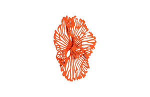 Phillips Collection Flower Wall Art - Intricate Floral Design For Stunning Home Décor, Perfect For Any Space Orange Metal Th109689