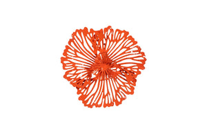 Phillips Collection Flower Wall Art - Intricate Floral Design For Stunning Home Décor, Perfect For Any Space Orange Metal Th109689