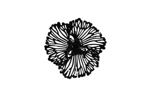 Phillips Collection Flower Wall Art - Intricate Floral Design For Stunning Home Décor, Perfect For Any Space Black Metal Th109690