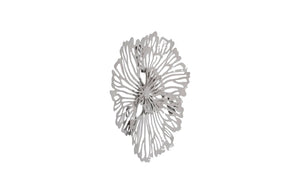 Phillips Collection Flower Wall Art - Intricate Floral Design For Stunning Home Décor, Perfect For Any Space Gray Metal Th109691