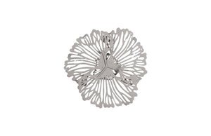 Phillips Collection Flower Wall Art - Intricate Floral Design For Stunning Home Décor, Perfect For Any Space Gray Metal Th109691