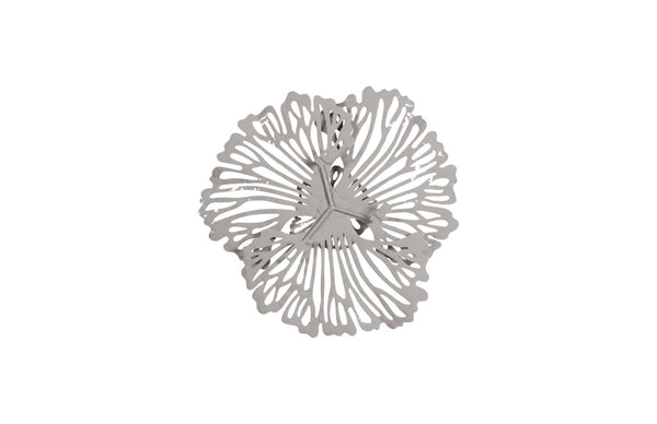 Phillips Collection Flower Wall Art - Intricate Floral Design For Stunning Home Décor, Perfect For Any Space Gray Metal Th109691