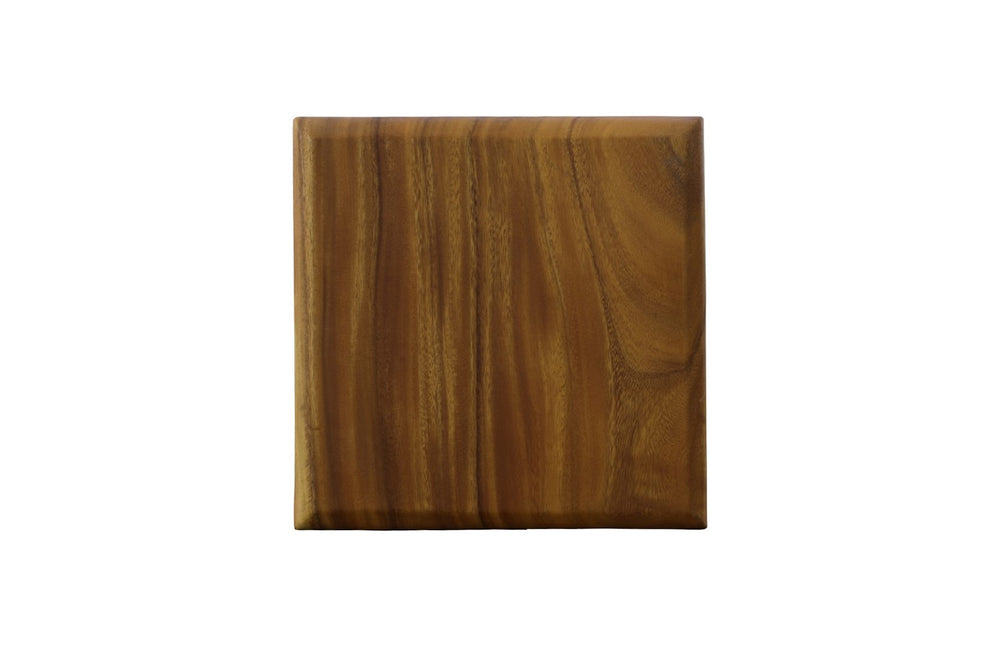 Phillips Collection Trapezium Side Table - Sleek Black Base With Captivating Design For Any Interior Style Or Space Brown,Black Wood ,Chamcha Wood Th109885