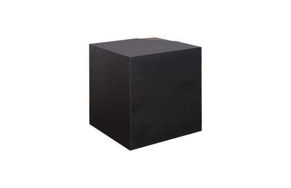 Phillips Collection Cornered Side Table - Modern Industrial Design with Chamcha Wood Accent for Living Room Elegance TH110321