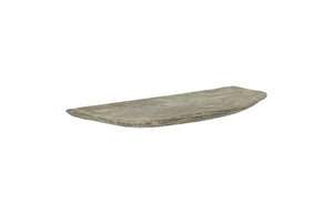 Phillips Collection Floating Wall Shelf - Modern Minimalist Design with Rounded Live-Edge for Elegant Home Decor Display Gray Stone, Small TH110337
