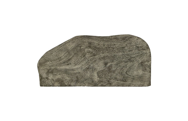 Phillips Collection Floating Wall Shelf - Modern Minimalist Design with Rounded Live-Edge for Elegant Home Decor Display Gray Stone, Small TH110337