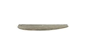 Phillips Collection Floating Wall Shelf - Modern Minimalist Design with Rounded Live-Edge for Elegant Home Decor Display Gray Stone, Small TH110337