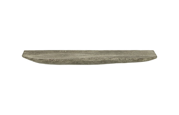 Phillips Collection Floating Wall Shelf - Modern Minimalist Design with Rounded Live-Edge for Elegant Home Decor Display Gray Stone, Large TH110338