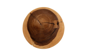 Phillips Collection Ridge Natural Stool: Versatile Accent Table With Modern Organic Design For Stylish Living Spaces Brown Wood ,Chamcha Wood Th110603