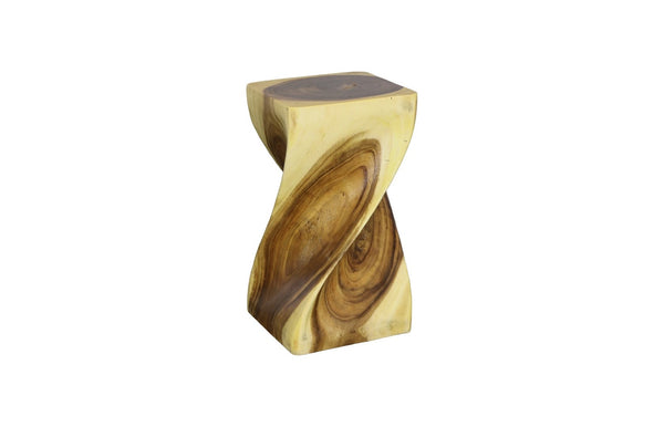 Phillips Collection Twist Pedestal - Exquisite Chamcha Wood Sculpture With Spiraling Design For Elegant Interiors Brown Wood ,Chamcha Wood Th110604