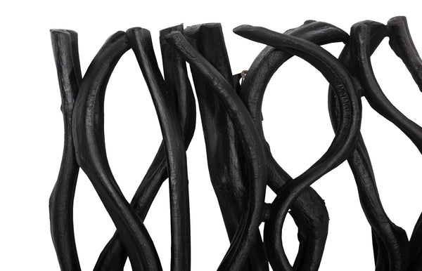 Phillips Collection Vine Wall Tile – Handcrafted Natural Artistry From Renewable Resources To Enhance Your Home Décor Black Wood Th112230