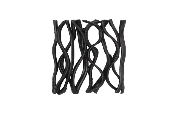 Phillips Collection Vine Wall Tile – Handcrafted Natural Artistry From Renewable Resources To Enhance Your Home Décor Black Wood Th112230