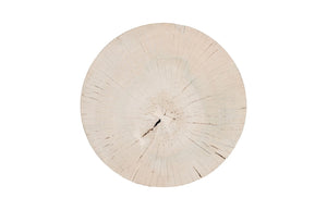 Phillips Collection Core Coffee Table – Black Base With Organic Bleached Grain, Unique Natural Design & Ample Space Off White Wood ,Teak Th113559