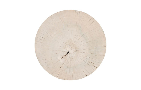 Phillips Collection Core Solid Teak Slab Coffee Table Bleached Heartwood Grain with Black Industrial Base TH113559