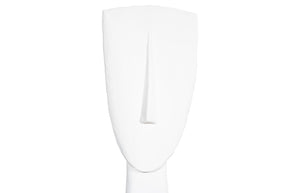 Phillips Collection Cycladic Head Sculpture - Timeless Aegean Elegance with Minimalist Design for Modern Interiors White, Extra Large TH113560