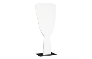 Phillips Collection Cycladic Head Sculpture - Timeless Aegean Elegance with Minimalist Design for Modern Interiors White, Large TH113561