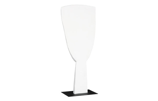 Phillips Collection Cycladic Head Sculpture - Timeless Aegean Elegance with Minimalist Design for Modern Interiors White, Large TH113561