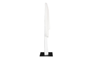 Phillips Collection Cycladic Head Sculpture Matte White Hand Sculpted Abstract Art for Console or Shelf Large Fiberglass TH113561