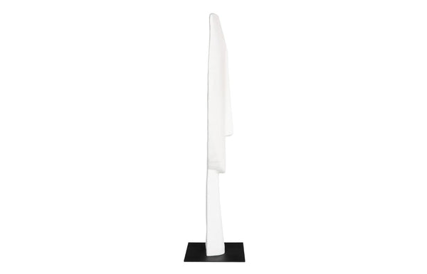 Phillips Collection Cycladic Head Sculpture Matte White Hand Sculpted Abstract Art for Console or Shelf Large Fiberglass TH113561