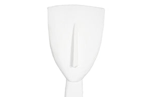 Phillips Collection Cycladic Head Abstract Fiberglass Floor Sculpture Minimalist White Art for Modern Interiors TH113562