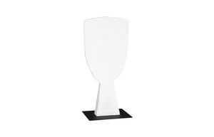 Phillips Collection Cycladic Head Sculpture - Timeless Aegean Elegance with Minimalist Design for Modern Interiors White, Medium TH113563