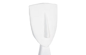 Phillips Collection Cycladic Head Sculpture - Timeless Aegean Elegance with Minimalist Design for Modern Interiors White, Medium TH113563