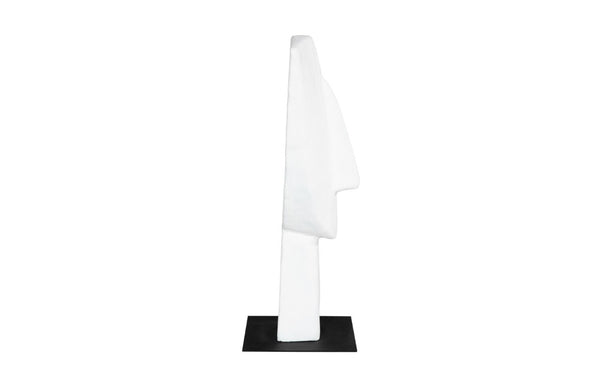 Phillips Collection Cycladic Head Sculpture Matte White Hand Sculpted Abstract Art for Console or Shelf Medium Resin TH113563