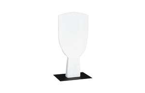 Phillips Collection Cycladic Head Sculpture Matte White Hand Sculpted Abstract Art for Console or Shelf Small Resin TH113564