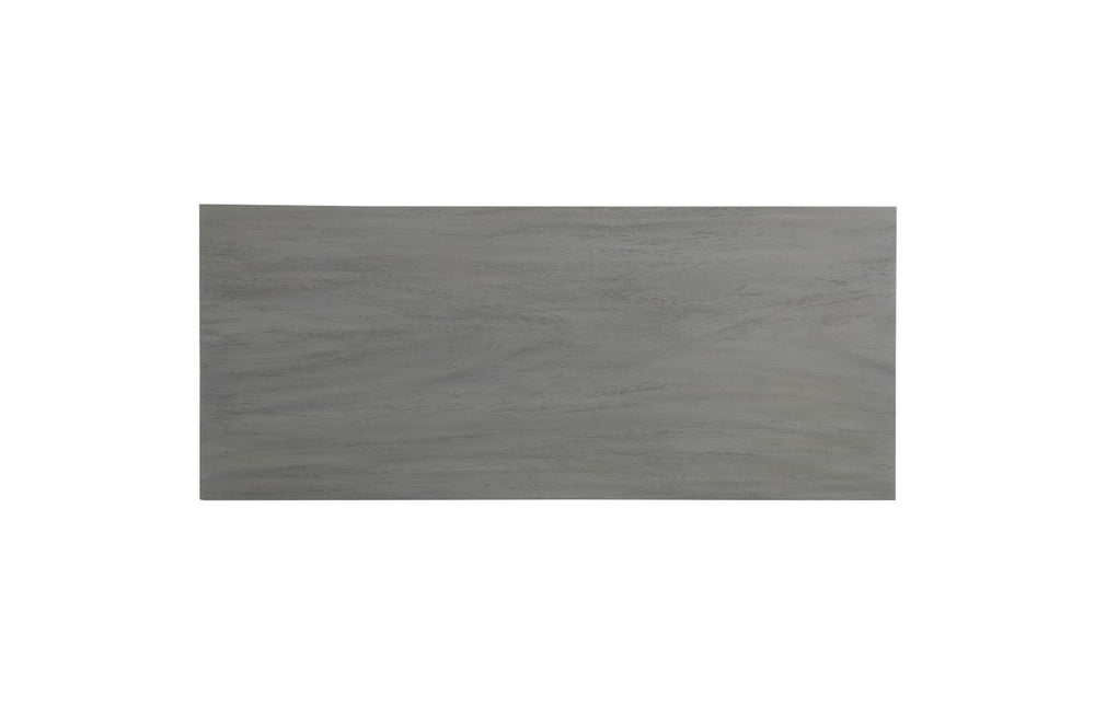Phillips Collection Waterfall Console Table - Weathered Gray Suar Wood Design With Contemporary Style And Texture Gray Wood ,Suar Th114948