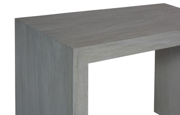 Phillips Collection Waterfall Console Table - Weathered Gray Suar Wood Design With Contemporary Style And Texture Gray Wood ,Suar Th114948