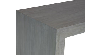 Phillips Collection Waterfall Console Table - Weathered Gray Suar Wood Design With Contemporary Style And Texture Gray Wood ,Suar Th114948