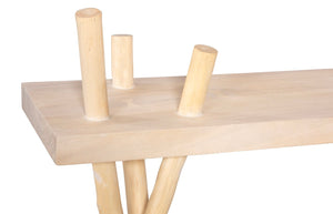 Phillips Collection Branch Console Table - Bleached Chamcha Wood Design For Modern Aesthetics & Timeless Sophistication Off White Wood ,Chamcha Wood Th115343