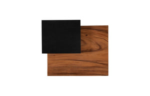 Phillips Collection Plateau Solid Acacia Wood Side Table with Angled Shelf for Boho or Modern Living TH115351