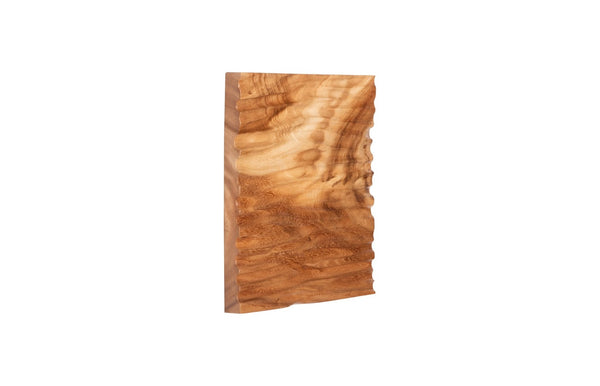 Phillips Collection Carved Wall Tile - Elegant Chamcha Wood Accent for Unique Feature Walls and Stylish Home Decor Natural, River TH115352