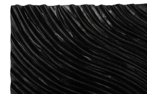 Phillips Collection Carved Wall Tile, Stunning Versatile Design For Custom Feature Walls And Elegant Home Décor Black Wood ,Chamcha Wood Th115354