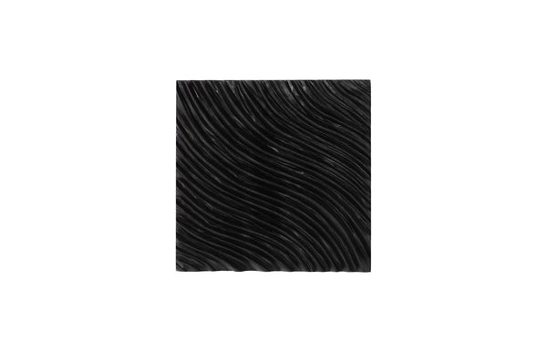 Phillips Collection Carved Wall Tile, Stunning Versatile Design For Custom Feature Walls And Elegant Home Décor Black Wood ,Chamcha Wood Th115354