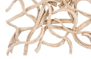 Phillips Collection Vine Wall Tile – Handcrafted Natural Artistry From Renewable Resources To Enhance Your Home Décor Brown,Off White Wood Th117214