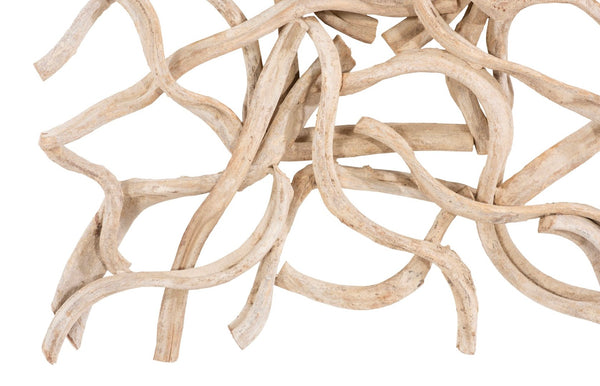 Phillips Collection Vine Wall Tile – Handcrafted Natural Artistry From Renewable Resources To Enhance Your Home Décor Brown,Off White Wood Th117214