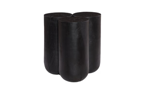 Phillips Collection Triflora Side Table: Sculptural Chamcha Wood Accent for Modern, Rustic, or Transitional Interiors Black, Large TH119028