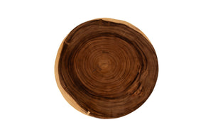 Phillips Collection Floating Round Coffee Table with Acrylic Legs - Modern Chamcha Wood Design for Stylish Living Spaces TH119069