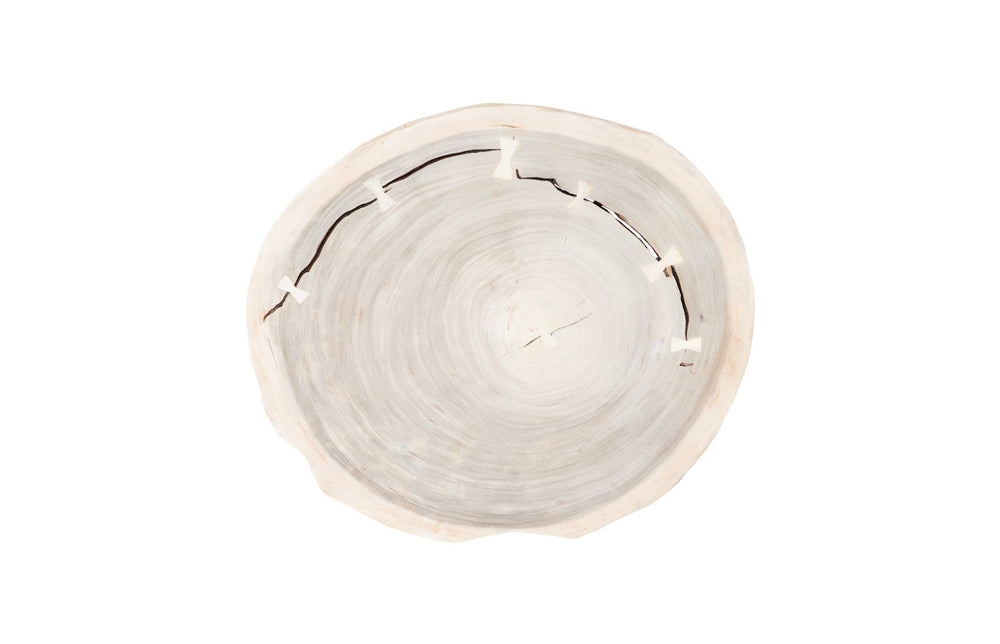Phillips Collection Floating Coffee Table with Clear Acrylic Legs - Modern Chamcha Wood Design for Contemporary Living Spaces Bleached, Size Varies TH119389