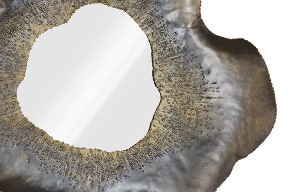 Phillips Collection Bloom Mirror - Sculptural Wall Decor with Radiating Petal Design for Modern and Classic Interiors Metal, MD TH119773