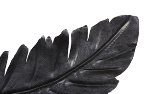 Phillips Collection Feather Wall Art Decor - Elegant Laser-Cut Metal Design in Matte Black for Modern Interiors SM TH119778