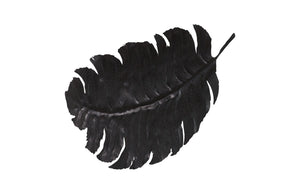 Phillips Collection Feather Wall Art Decor - Elegant Laser-Cut Metal Design in Matte Black for Modern Interiors LG TH119779