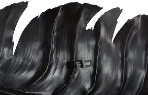 Phillips Collection Feather Wall Art Decor - Elegant Laser-Cut Metal Design in Matte Black for Modern Interiors LG TH119779