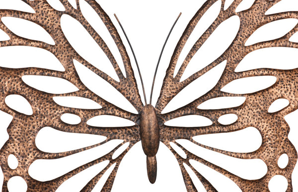 Phillips Collection Butterfly Wall Sculpture – Elegant Copper & Black Metal Art for Modern Home Décor & Focal Points TH119780